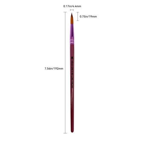 Oğuz Çini Tahrir Boyama Yuvarlak Uçlu Fırça 9 No