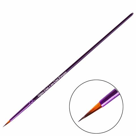 Oğuz Çini Tahrir Boyama Yuvarlak Uçlu Fırça 1 No