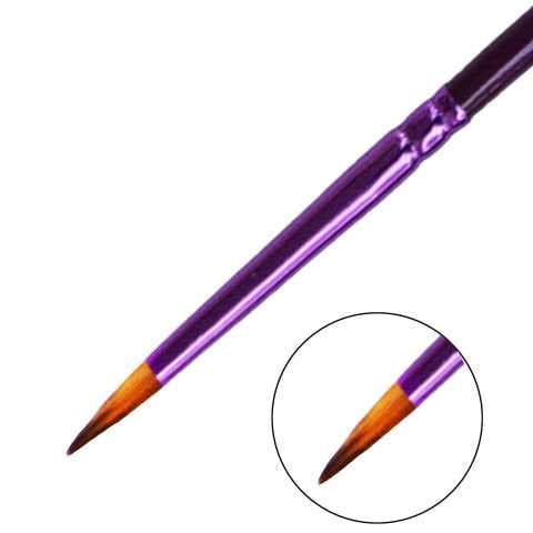 Oğuz Çini Tahrir Boyama Yuvarlak Uçlu Fırça 2 No