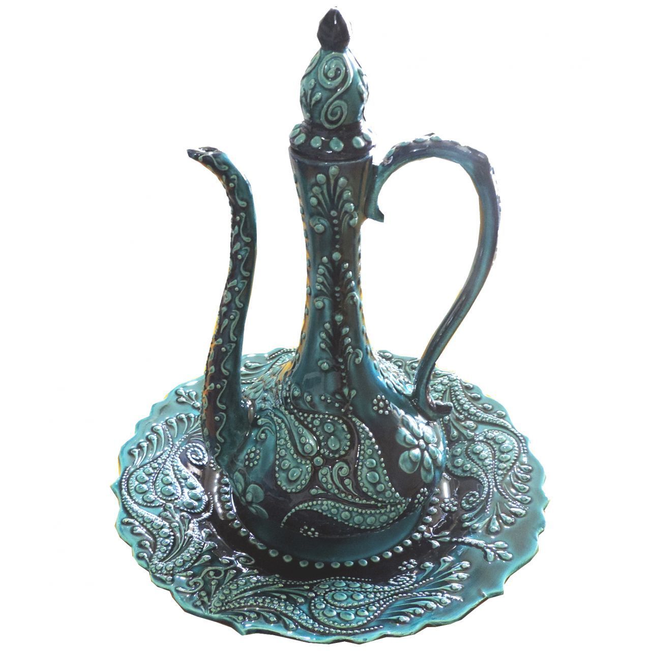 Oğuz Çini  35CM ÇİNİ İBRİK TAKIMI