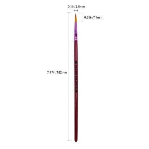 Oğuz Çini Tahrir Boyama Yuvarlak Uçlu Fırça 4 No