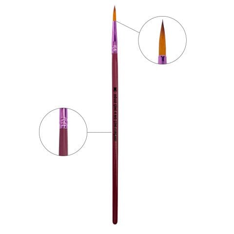 Oğuz Çini Tahrir Boyama Yuvarlak Uçlu Fırça 4 No