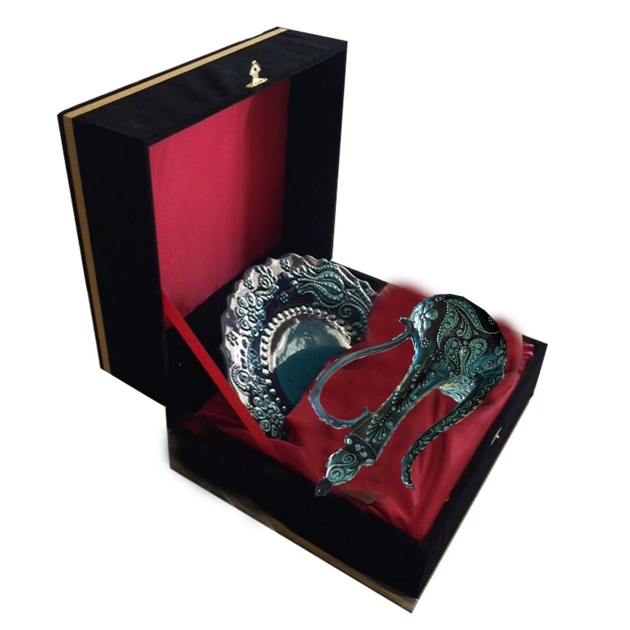 Oğuz Çini  KADİFE KUTULU ÇİNİ İBRİK