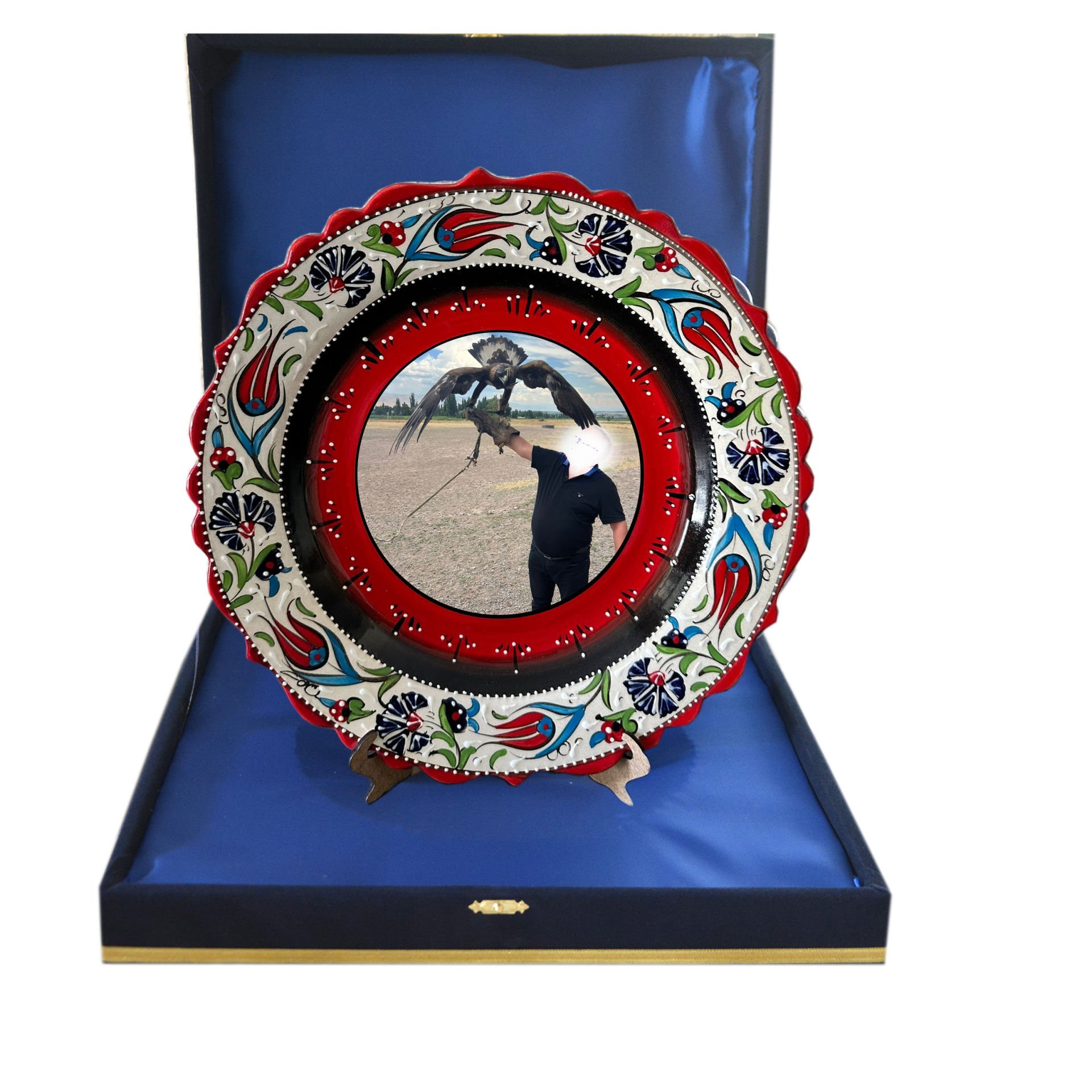 Kişiye Özel Baskılı Seramik Çini Logolu Promosyon Tabak 30cm