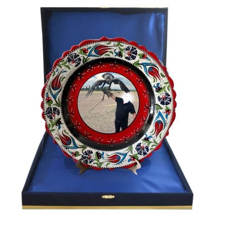 Kişiye Özel Baskılı Seramik Çini Logolu Promosyon Tabak 30cm