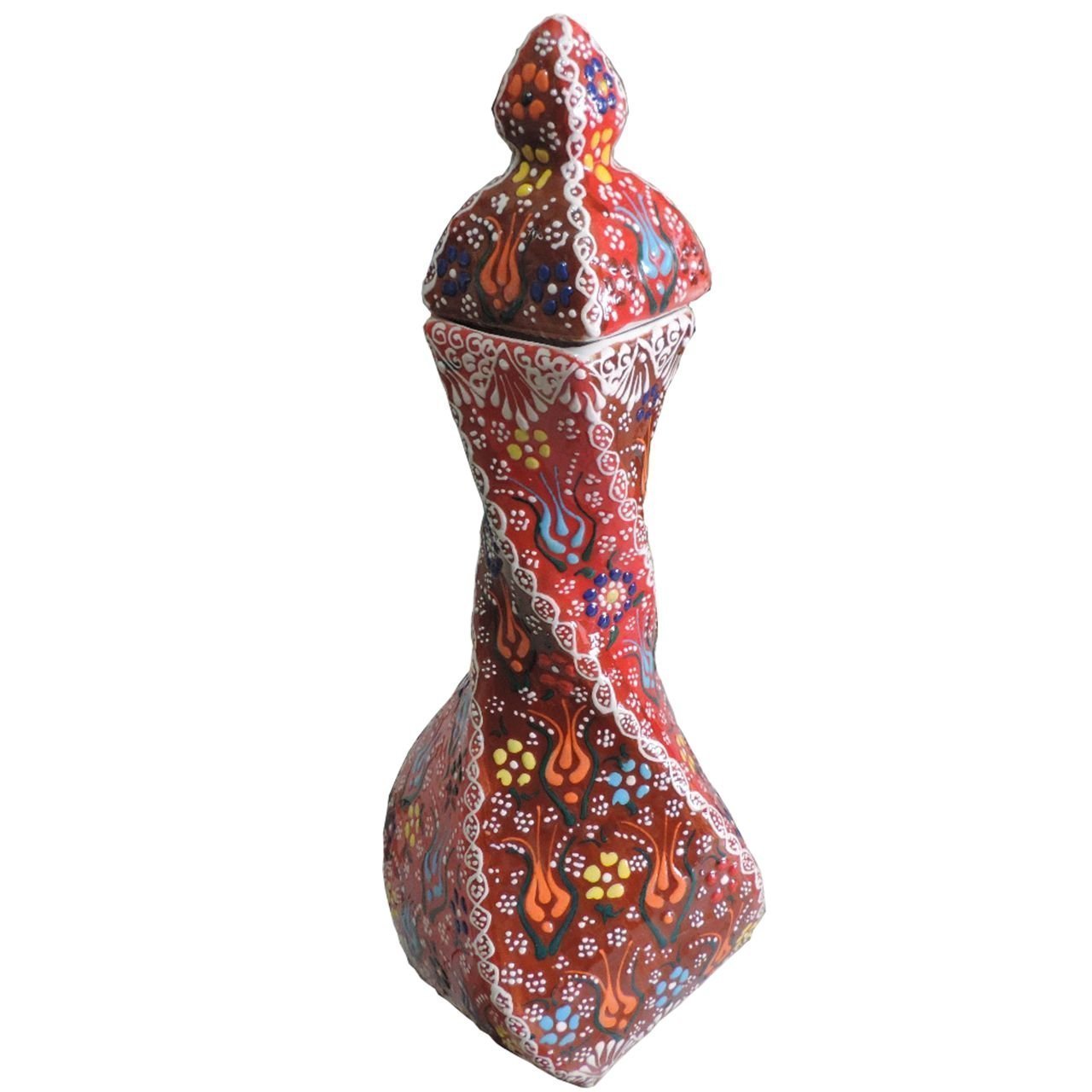 Oğuz Çini  35 CM KARE VAZO