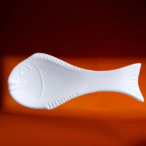 Kaşıklık Çini Bisküvi Balık  Kabartmalı Ham