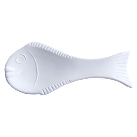 Kaşıklık Çini Bisküvi Balık  Kabartmalı Ham