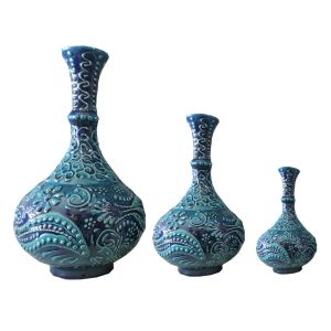 Oğuz Çini  15 CM 20 CM 30 CM VAZO SETİ