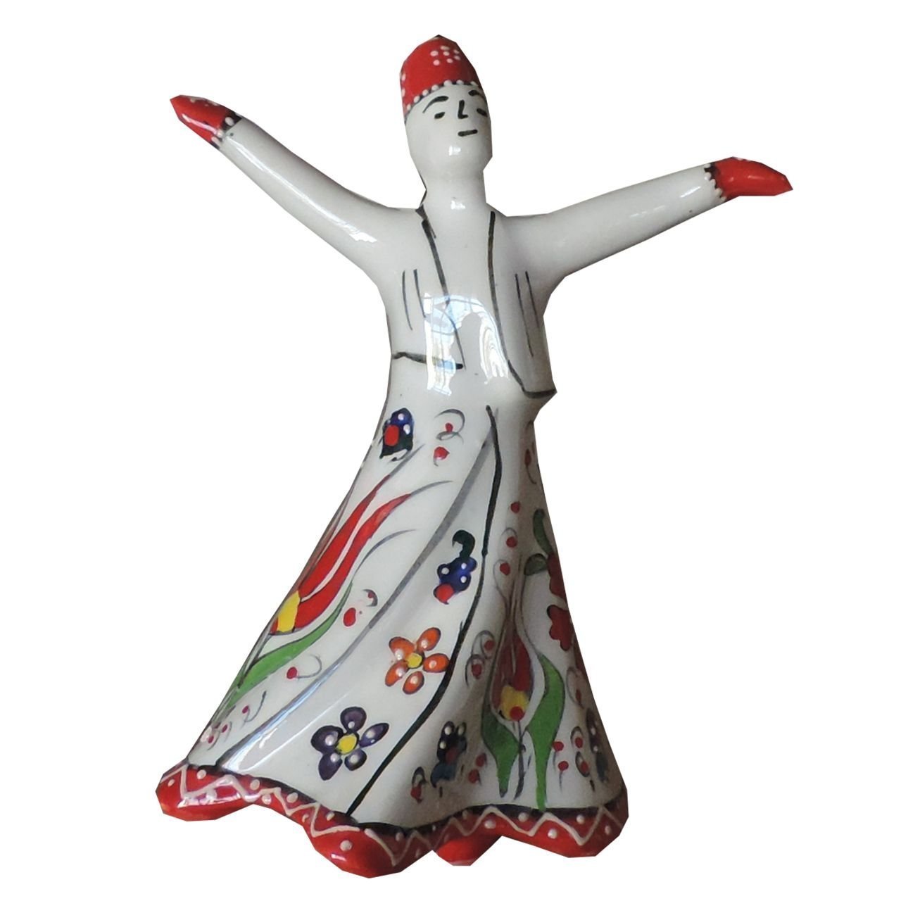 Oğuz Çini  18 CM SEMAZEN KIRMIZI