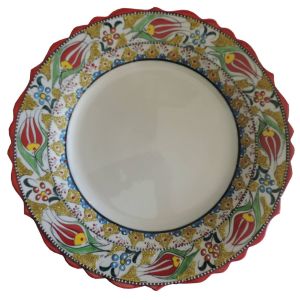 Oğuz Çini  30 CM YALDIZLI KALİGRAFİ TABAĞI