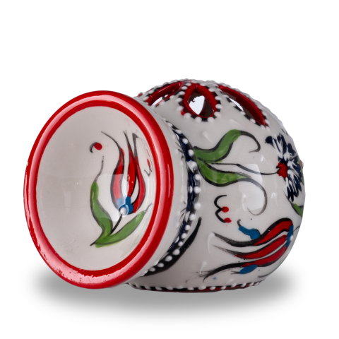 El Dekoru Hediyelik Kütahya Buhurdanlık KIRMIZI