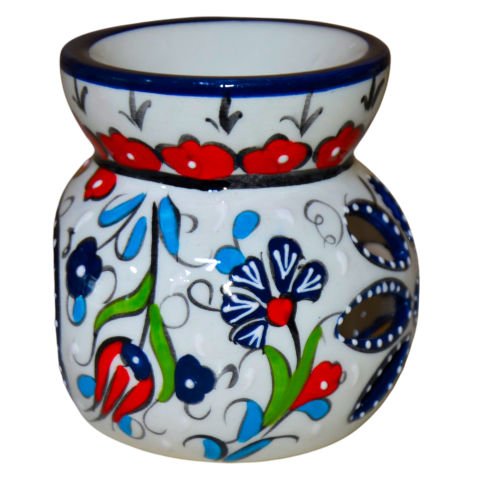 El Dekoru Hediyelik Kütahya Buhurdanlık LACİVERT