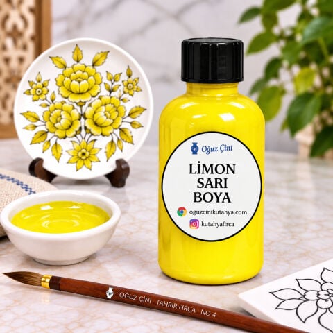 Limon sarı çini boyası sıraltı