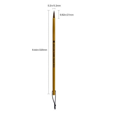 Oğuz Çini Seramik 8 No Tahrir Samur Çizim Boyama Bambu Fırça