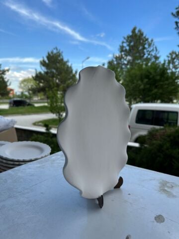 Oğuz Çini 18CM Fırfırlı Çini Bisküvi Tabak