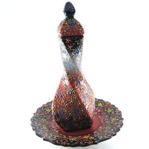 Oğuz Çini 35CM TABAKLI KARE KÜP