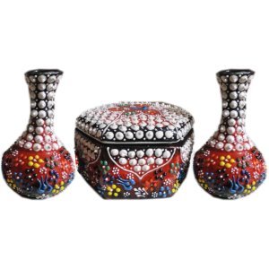 10cm Çini Vazo Mücevher Kutusu Seti