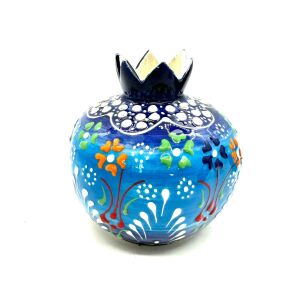 Açık Mavi Lacivert Dantel Çini Nar Takımı