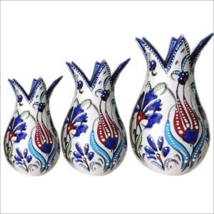 Samur mavi Renkli Çini Lale Takımı