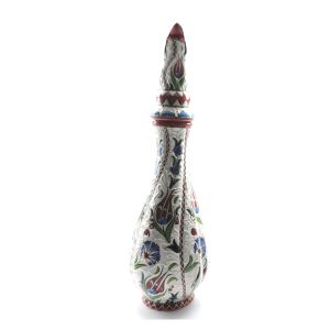 Oğuz Çini 46cm Kırmızı Zemli Samur Çeşmibülbül