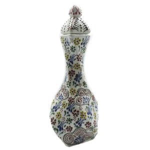 Oğuz Çini Beyaz Dantel 30cm Kare Küp