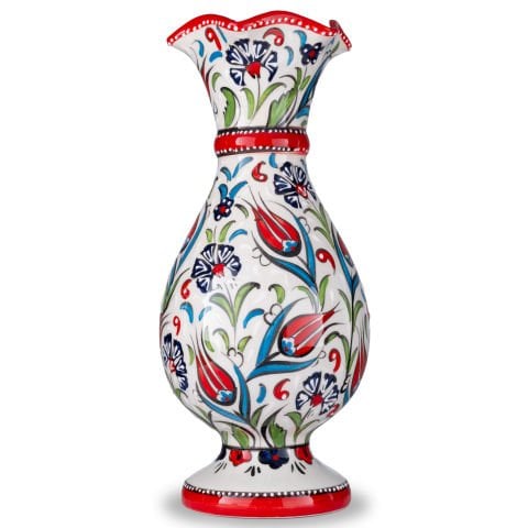 30cm Sümbül  El Dekoru Samur Vazo