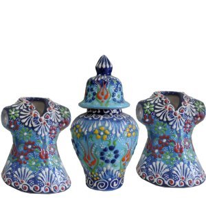 Oğuz Çini Kaftan Küp Seti