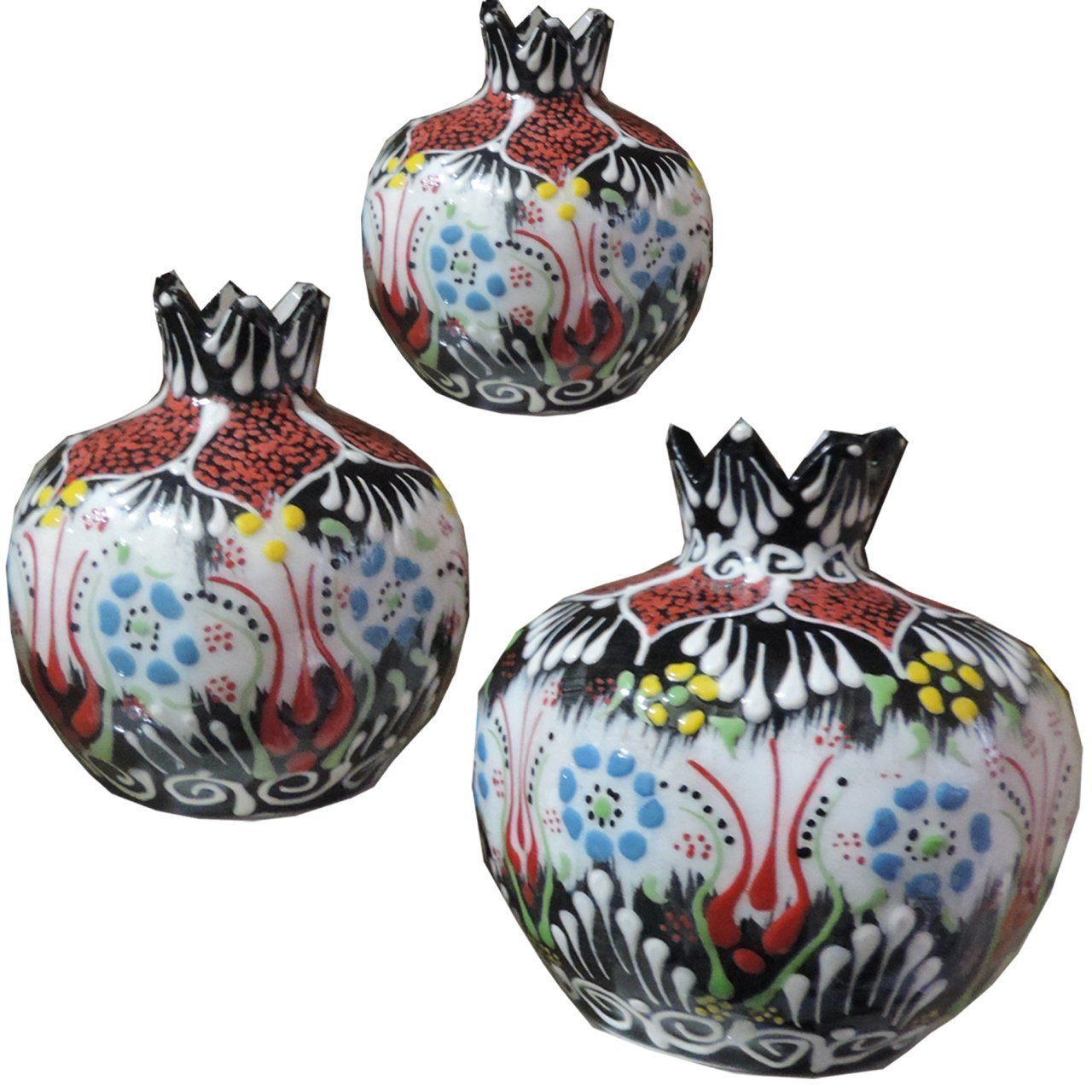 Oğuz Çini Dantel Siyah Nar Takımı