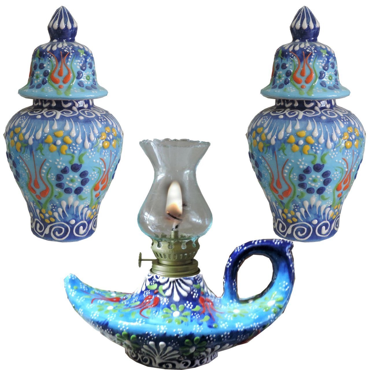 Oğuz Çini Aleaddin Lamba Küp Seti