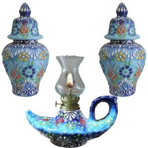 Oğuz Çini Aleaddin Lamba Küp Seti