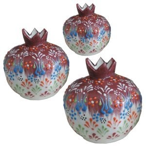 Oğuz Çini Bordo Nar Takımı