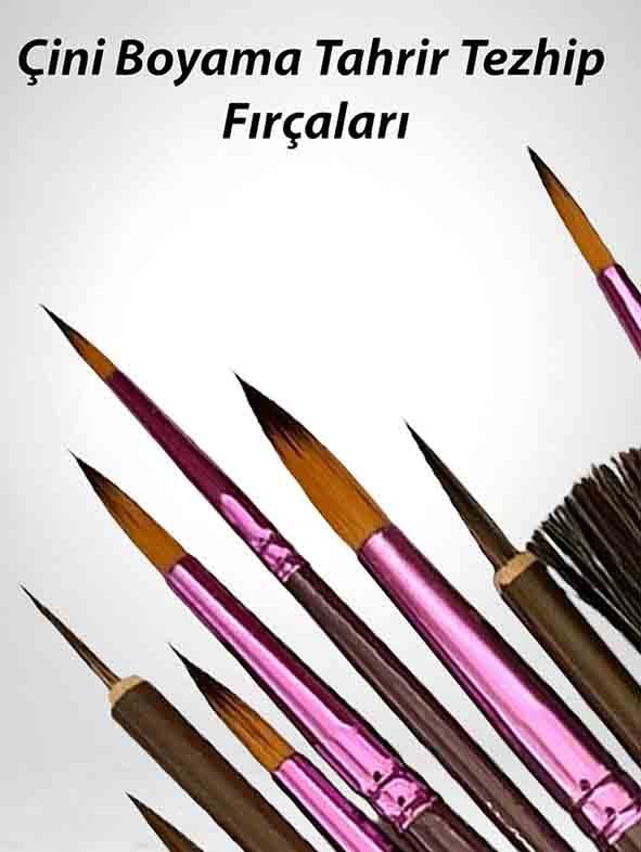Çini tahrir boyama tezhip yağlı boya fırçası