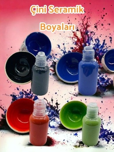 Çini Seramik için hazır toz boyalar